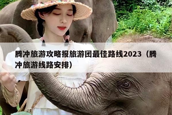 腾冲旅游攻略报旅游团最佳路线2023（腾冲旅游线路安排）