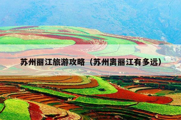 苏州丽江旅游攻略（苏州离丽江有多远）