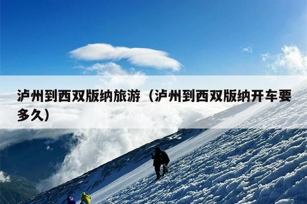 泸州到西双版纳旅游（泸州到西双版纳开车要多久）