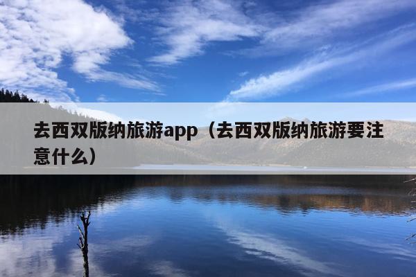 去西双版纳旅游app（去西双版纳旅游要注意什么）