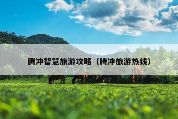腾冲智慧旅游攻略（腾冲旅游热线）