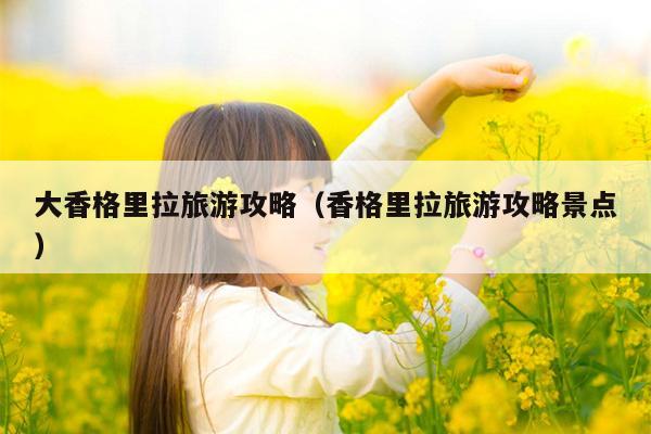 大香格里拉旅游攻略（香格里拉旅游攻略景点）