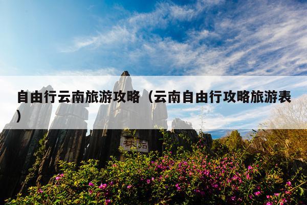 自由行云南旅游攻略（云南自由行攻略旅游表）