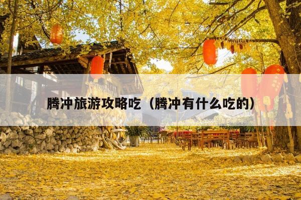 腾冲旅游攻略吃（腾冲有什么吃的）
