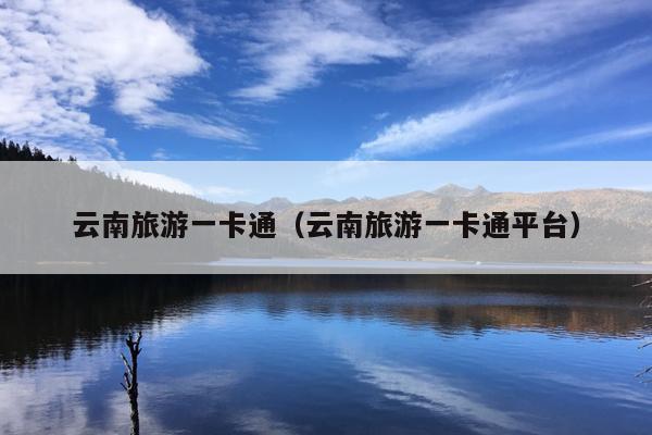 云南旅游一卡通（云南旅游一卡通平台）