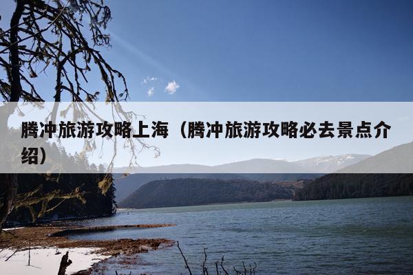 腾冲旅游攻略上海（腾冲旅游攻略必去景点介绍）