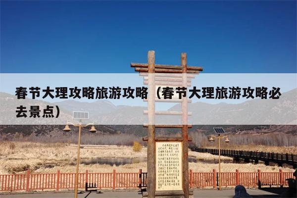 春节大理攻略旅游攻略（春节大理旅游攻略必去景点）