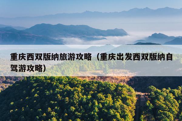 重庆西双版纳旅游攻略（重庆出发西双版纳自驾游攻略）