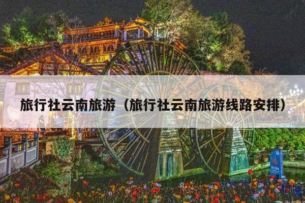 旅行社云南旅游（旅行社云南旅游线路安排）