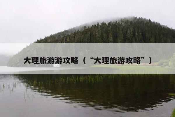 大理旅游游攻略（“大理旅游攻略”）