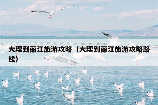 大理到丽江旅游攻略（大理到丽江旅游攻略路线）