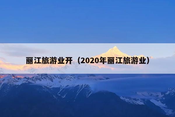 丽江旅游业开（2020年丽江旅游业）