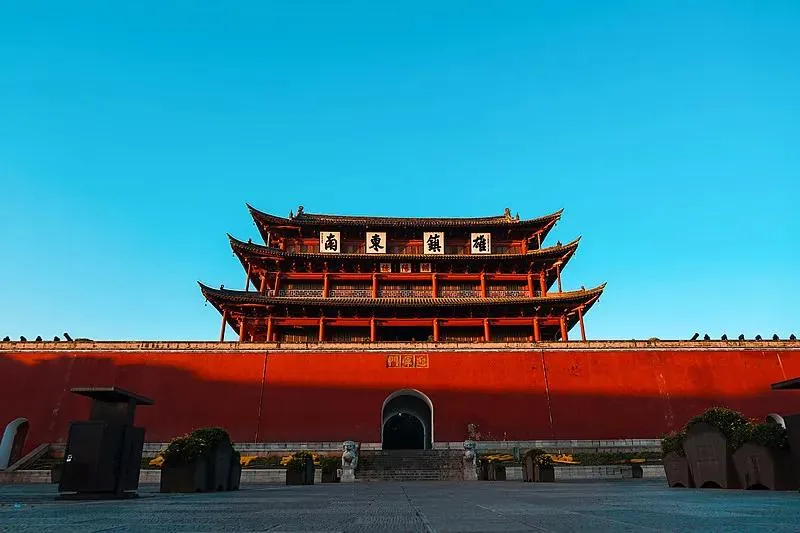 建水旅游攻略朝阳楼米轨小火车
