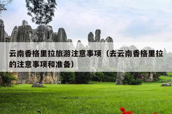 云南香格里拉旅游注意事项（去云南香格里拉的注意事项和准备）